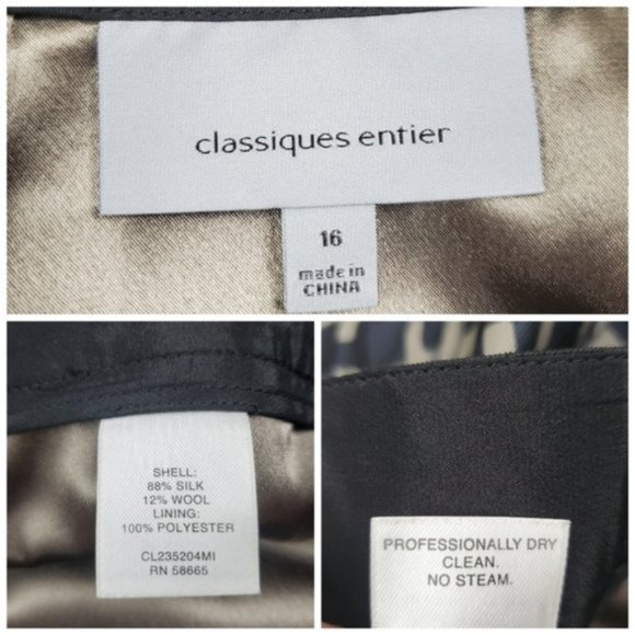 Classiques entier patterned skirt, silk/wool blend - Picture 5 of 8